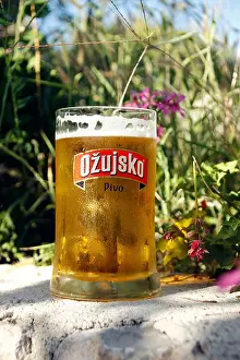 Croatian Prints: Ozujsko beer mug, Croatia