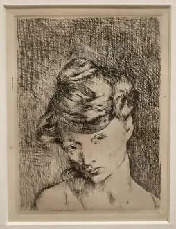 Pablo Picasso Prints: Pablo Picasso - Head of a Woman, 1905