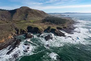 Dramatic Landscape Prints: The Pacific Ocean meets the beautiful and rocky shoreline of Northern California