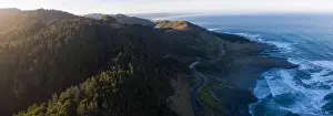 The Pacific Ocean meets the rocky shore of Northern California in Mendocino. This scenic region is known for its beautiful, rugged coastlines