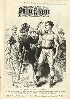 Old Fashioned Prints: Front page of the National Police Gazette