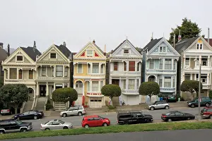 Sisters Prints: Painted ladies in Alamo Square, San Francisco, California, United States of America