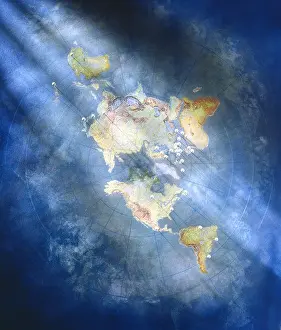 North Pole Prints: Painted Map