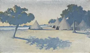 Camps Prints: A painting by Alphonse Osbert depicting Fort Desaix and its surroundings