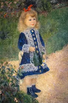 National Gallery Of Art Prints: painting by Auguste Renoir called A Girl with a Watering Can, painted in 1876