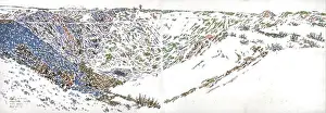 Visuals Prints: A painting by David Milne depicting Montreal Crater at Vimy Ridge