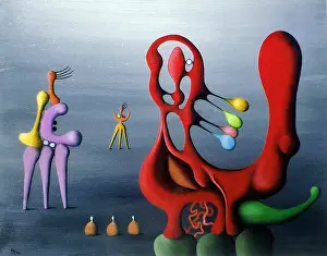 2004 Prints: Painting by Desmond Morris: The Custodian'. 2004. Private collection, Milan, Italy