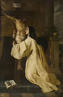Revelation Prints: This painting by Gaspar de Crayer depicts Christ appearing to Saint Lutgarde