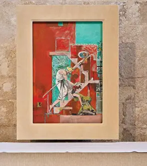 Gardener Prints: Painting by Graham Sutherland, of Mary Magdalene meeting the risen Jesus Christ