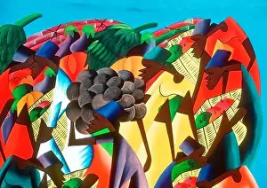 Treasures Prints: Painting by a Haitian artist on the Caribbean Island of Haiti