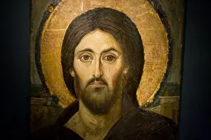 Painting of Jesus Christ in the Sacred Sacristy Museum in St Katherine Monastery on the Sinai Peninsula in Egypt