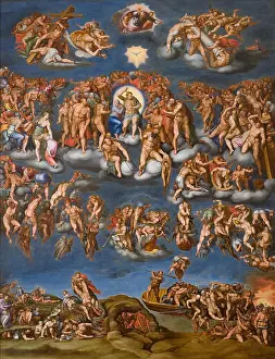 Michelangelo Prints: This painting, Le Jugement Dernier'