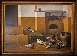 Painting by Picasso's father The Pigeon Breeder