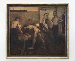 National Gallery Prints: Painting Showers in the Sokol Gym in Prague I ('Sprchy v pražském Sokole I')