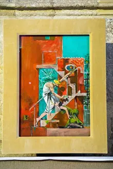 Mary Magdalene Prints: Painting on the wall of Chichester Cathedral in the Saint Mary Magdalene Chapel; Noli Me Tangere painted by Graham
