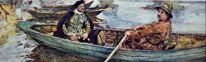 Rowing Prints: Painting of William Shakespeare (1564-1616) English poet