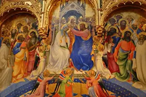 paintings on display at the Uffizi Gallery (Galleria degli Uffizi), Florence, Italy