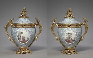 Gilt Prints: Pair of Covered Vases, 1749. Meissen Porcelain Factory (German)