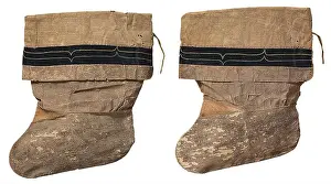Early 19th Century Prints: Pair of seal-skin boots for a woman (tukar-ker)
