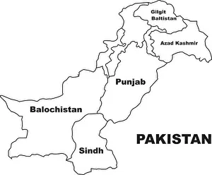 Islamabad Prints: Pakistan map icon vector illustration symbol design