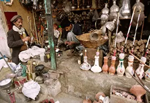 Alleyway Prints: Pakistan Rawalpindi Rajah Bazaar hookah pipe shop