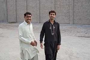 Punjab Prints: Two Pakistani men wearing shalwar kameez Multan Pakistan