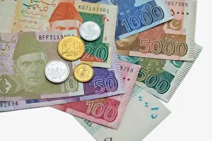 Paying Prints: Pakistani Rupees, Pakistani currency notes and coins
