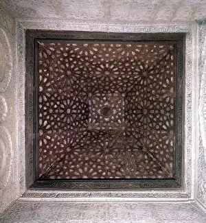 Paneling Prints: PALACIO COMARES - ARTESONADO. Location: ALHAMBRA-PALACIO DE COMARES, GRANADA, SPAIN