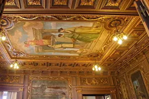 Dreaming Prints: The Palacio da bolsa palace typical historical portuguese style building ornate chamber ceiling