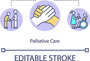 Notion Prints: Palliative care concept icon