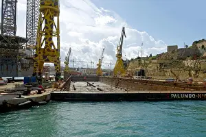 Massive Prints: Palumbo No 6 China Dock, Grand Harbour, Malta. The largest dry dock in the Mediterranean