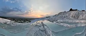Hot Spring Prints: Pamukkale Travertines Cinematic Aerial Drone footage