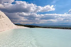 Stalactite Prints: Pamukkale in Western Turkey taken in April 2019rn taken in hdr