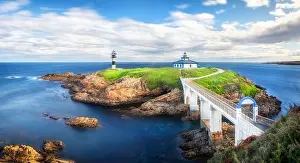 Pancha Island Viewpoint (Miradoiro da Illa Pancha) in Ribadeo, Galicia, Spain