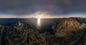 Panorama of the Cap Formentor on Mallorca with beautiful sunrise
