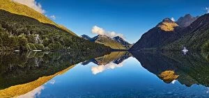 Images Dated 22nd April 2014: Panorama of Lake Gunn, Fiordland, New Zealand