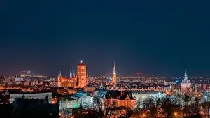 From The Sky Prints: Panorama of the old city of Gdansk