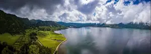 Sete Prints: Panorama from Sete Cidades to Sao Miguel