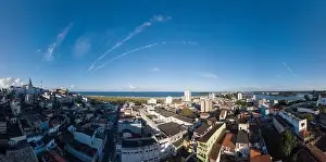 Bahia Prints: Panoramic aerial view of the city of Ilhéus Bahia Brazil