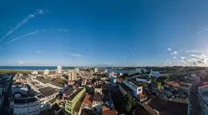 Bahia Prints: Panoramic aerial view of the city of Ilhéus Bahia Brazil