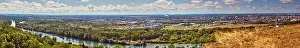 Shaft Prints: Panoramic Aerial View Of Toulouse During a Clear Sunny Summer Day