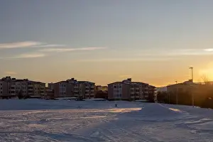 Swedish Lapland Prints: Panoramic mountain view in Kiruna