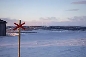 Swedish Lapland Prints: Panoramic mountain view in Kiruna