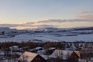Swedish Lapland Prints: Panoramic mountain view in Kiruna