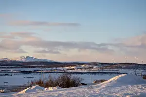 Swedish Lapland Prints: Panoramic mountain view in Kiruna