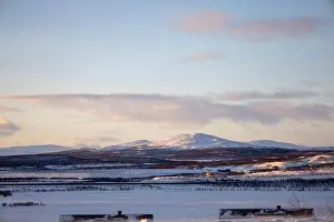 Swedish Lapland Prints: Panoramic mountain view in Kiruna