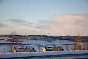 Spring Park Prints: Panoramic mountain view in Kiruna