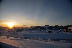 Blue Tree Prints: Panoramic mountain view in Kiruna
