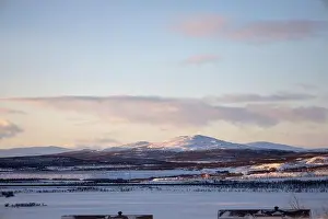 Swedish Lapland Prints: Panoramic mountain view in Kiruna