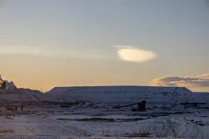Tree River Prints: Panoramic mountain view in Kiruna